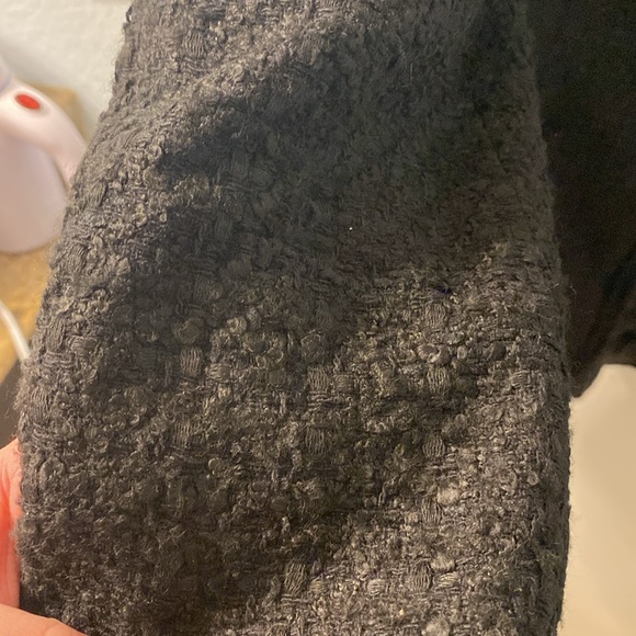 Zara Double Breasted Tweed Black Jacket Size M - Picture 12 of 12